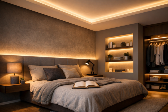 éclairage LED dans la chambre